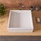 Alfi Brand 14" Square White Matte Solid Surface Resin Sink ABRS14S - alternate 11